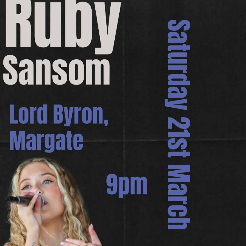 Ruby Sansom event at The Lord Byron, Margate