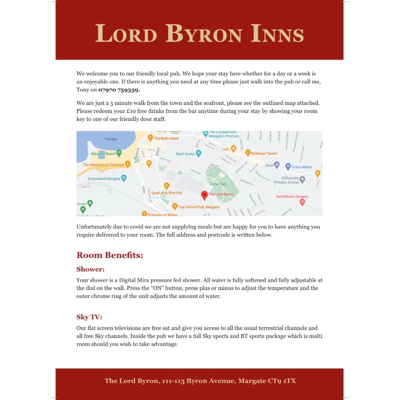 BNBs Gallery Image - The Lord Byron, Margate